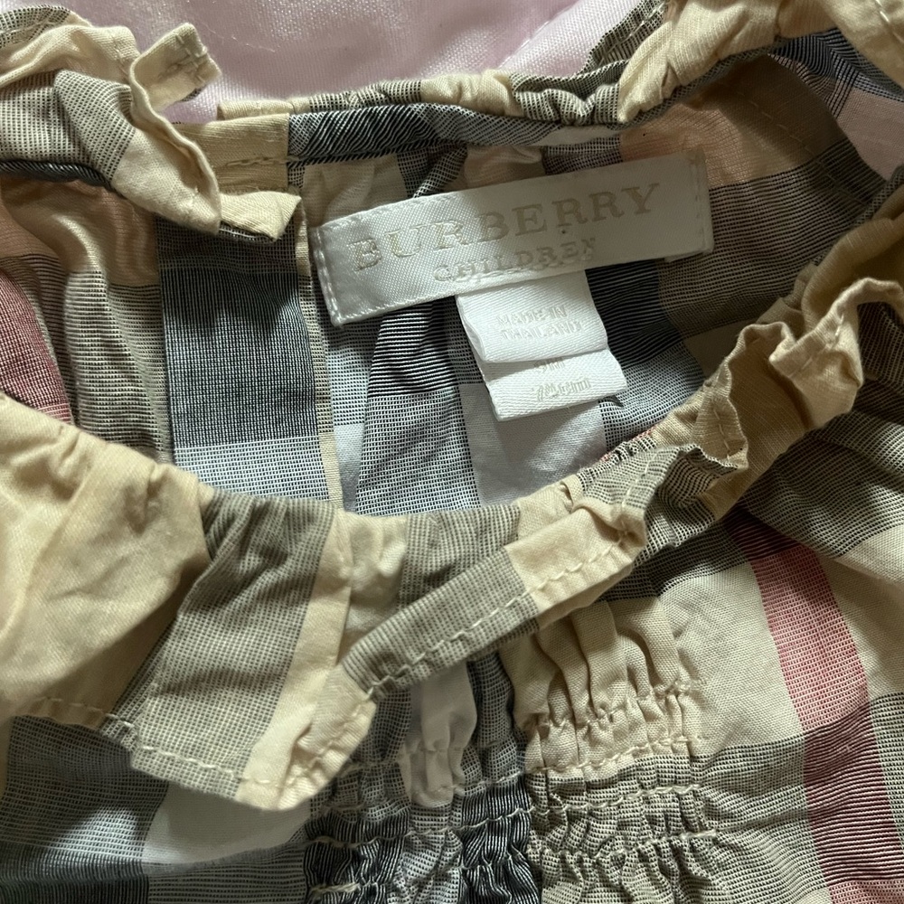 EUC Infant Burberry Long Sleeve Top - Picture 2 of 6